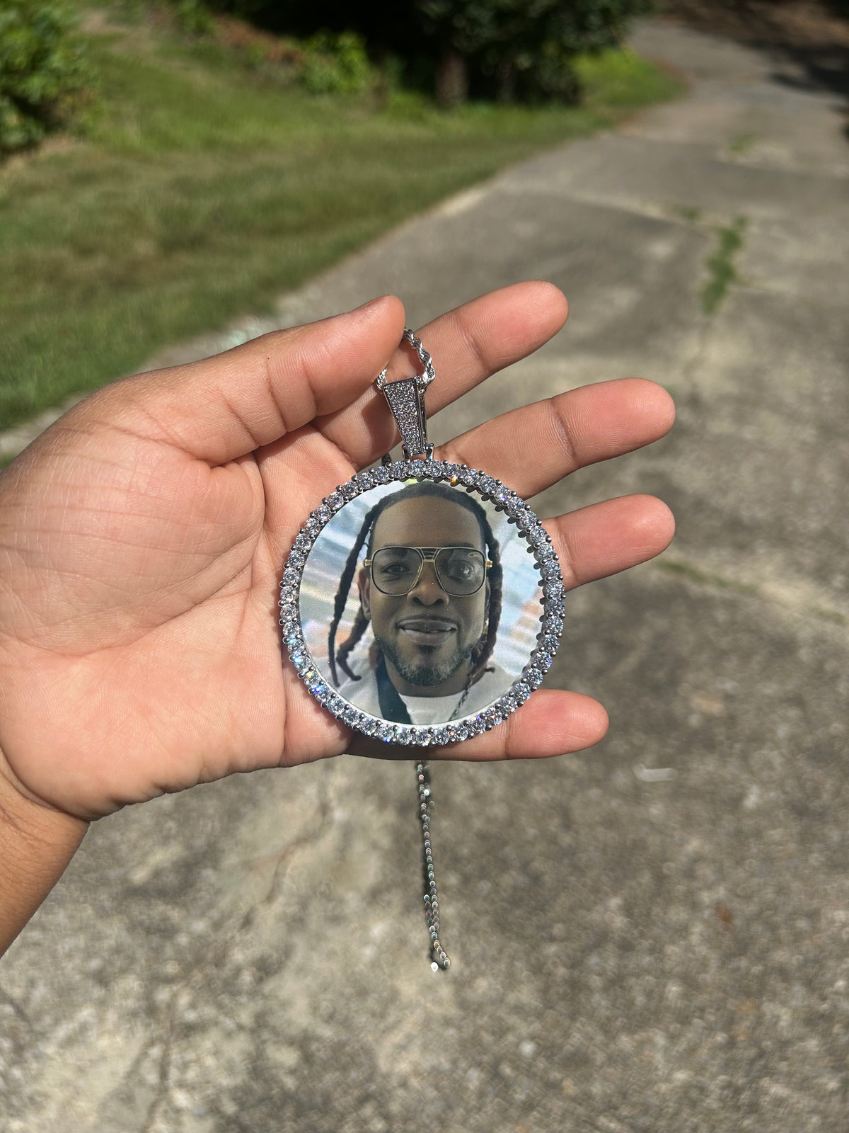 Big Circle Picture Necklace