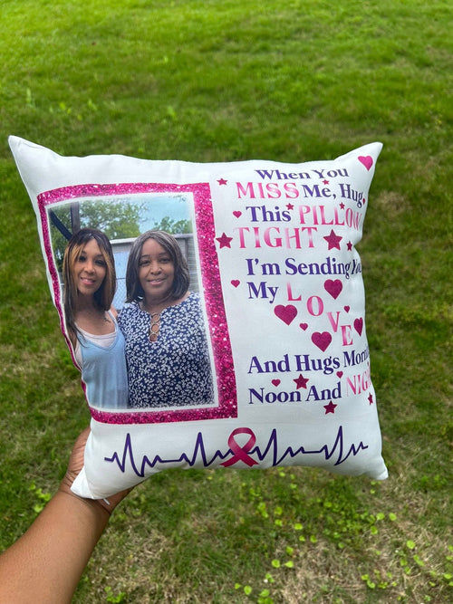 "Hug Me" Custom Memorial Pillow