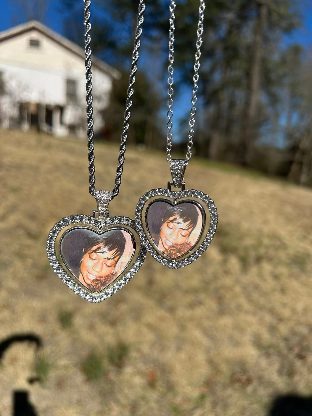 Small Double-Sided Heart Necklace