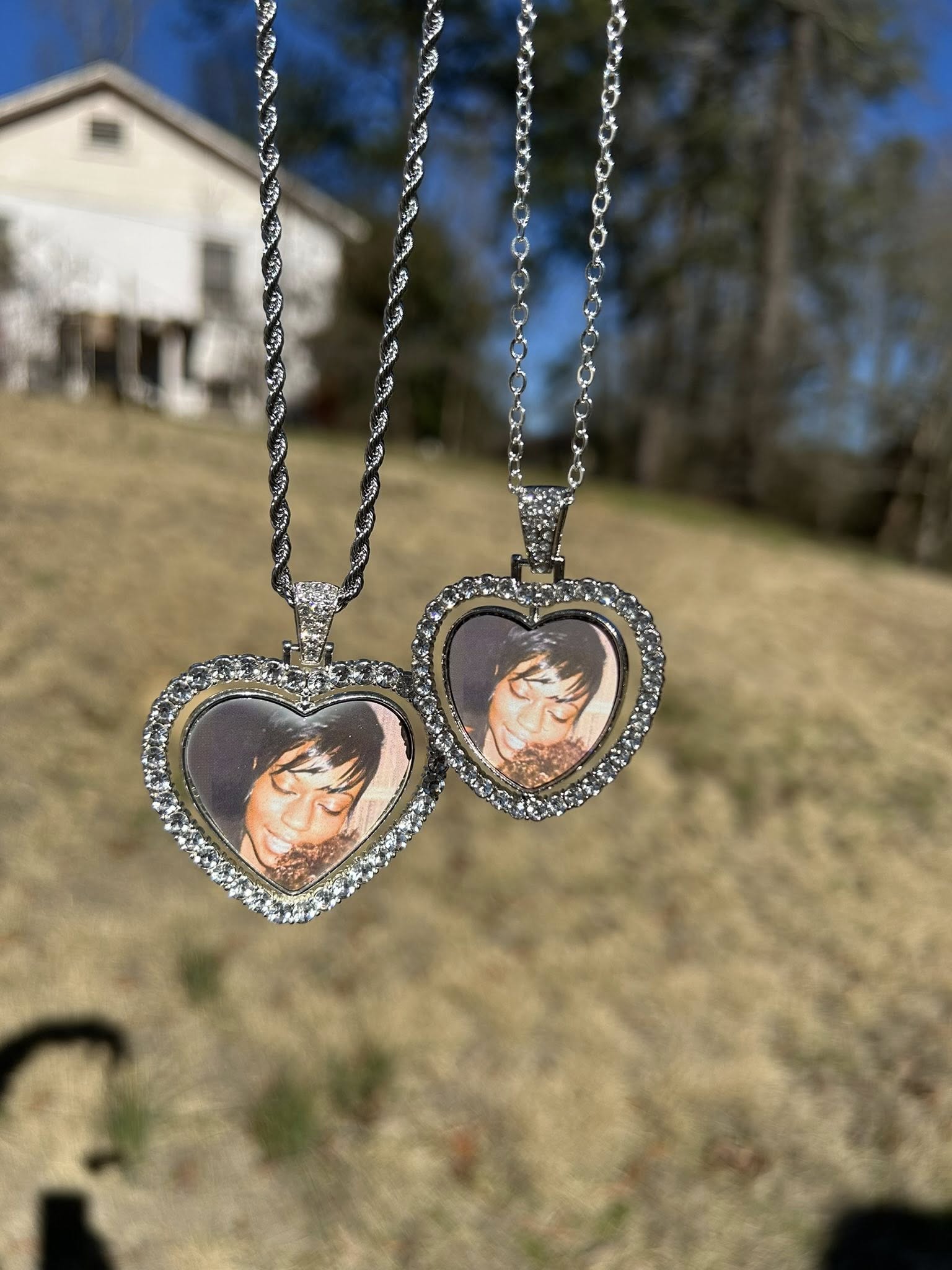 Small Double-Sided Heart Necklace