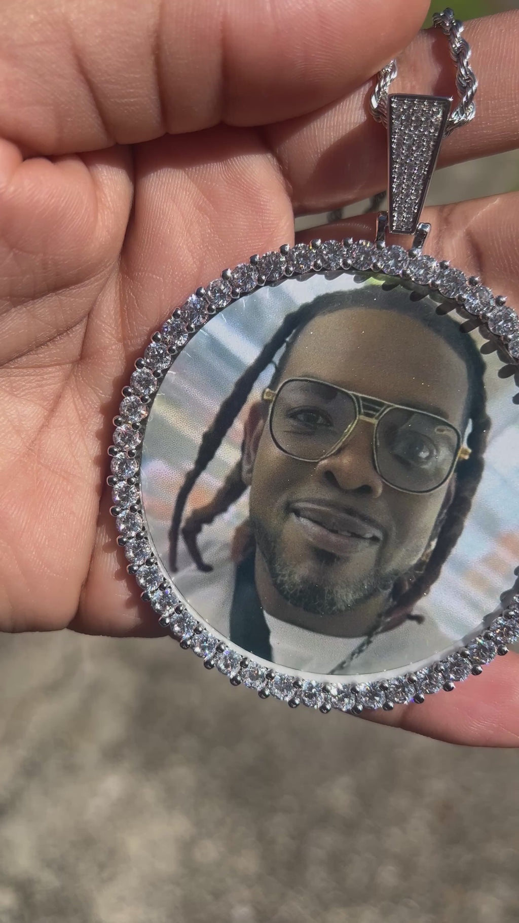 Big Circle Picture Necklace